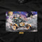 DGK Rover Youth T-Shirts-Two astronauts driving on the moon with money flying in their dust in space-Black