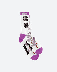 Fire Blossom Crew Socks