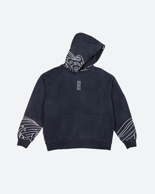Oceans Embroidered Hooded Fleece