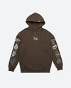 Crazy Life Embroidered Hooded Fleece