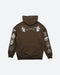 Crazy Life Embroidered Hooded Fleece