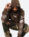 Crazy Life Embroidered Hooded Fleece