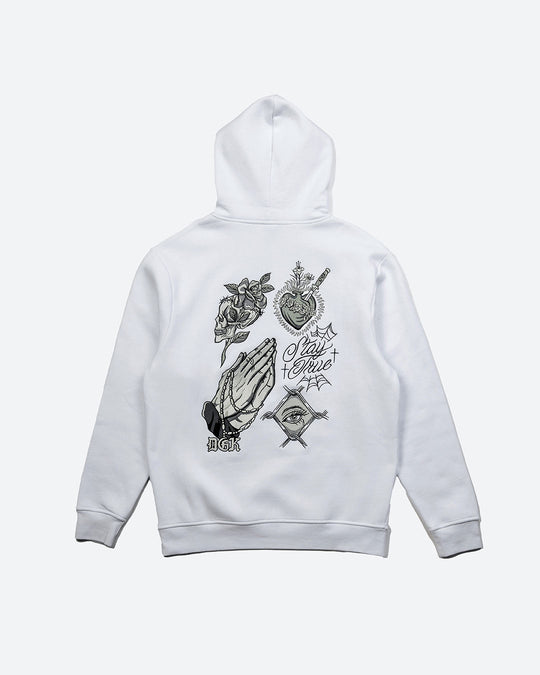 Inked Embroidered Hooded Fleece