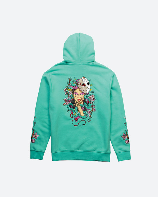 Mystical Embroidered Hooded Fleece