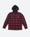 Mood Embroidered Flannel Shacket