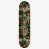DGK Williams x Abloh Skateboard Deck-Green Tan Black Brown Camouflage with small dgk logos Abloh-Texture