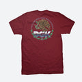 La Raza Tshirt-For those who come from nothing Bird with snake in its talons on DGK-Burgundy