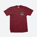 La Raza Tshirt-For those who come from nothing Bird with snake in its talons on DGK- Burgundy