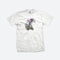 DGK Sippin' T-Shirt-A skeleton handholding two styrofoam cups and purple water splashing out-White